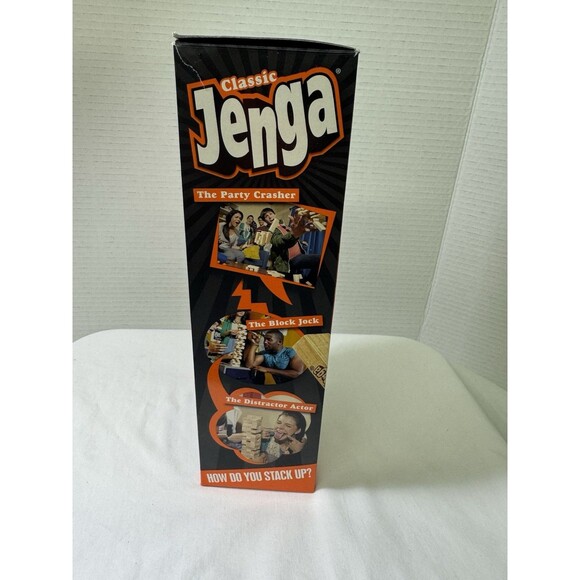 New Jenga Classic Game By Hasbro Stacking Wooden Blocks Game For Kids Ages 6+ - Picture 3 of 8
